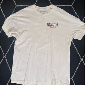 White Primitive Guns and Roses Graphic T-Shirt